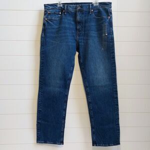 NEW! American Eagle EasyFlex Original Straight Jeans Men's Size 38x30 Blue Denim